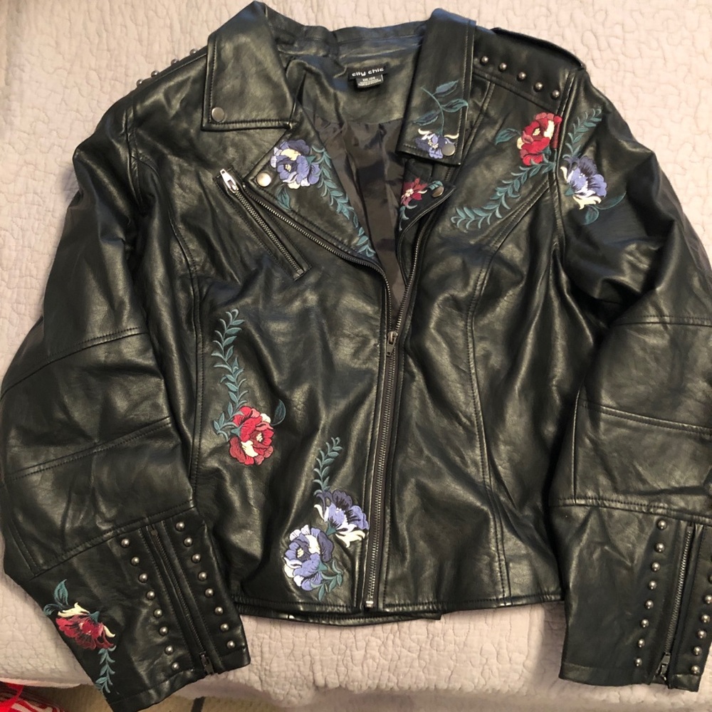 City Chic Faux Leather Jacket